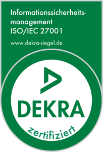 Siegel für Informationssicherheitsmanagement ISO/IEC 27001 