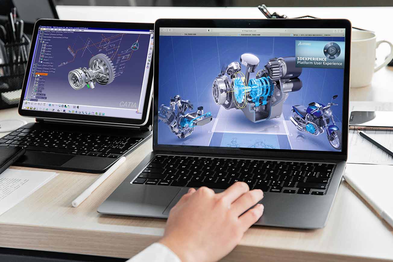 catia-3dExperience-BildschirmVergleich